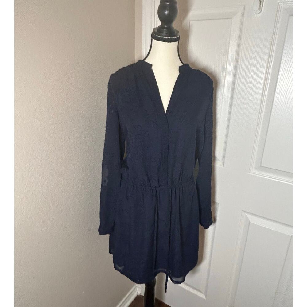 Katherine Barclay Montreal Navy Cinched Waist Dress
